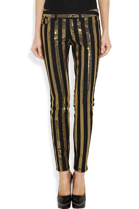 michael kors side stripe jeans|Michael kors womens jeans + FREE SHIPPING .